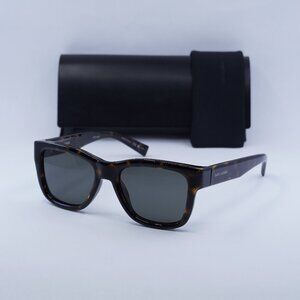 Saint Laurent SL674 003 Square Sunglasses - Havana\Grey